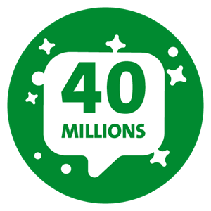 44 millions partagés avec notre clientèle