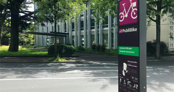 La Vaudoise devient partenaire de PubliBike avec l'installation de sa propre station de vélos à Lausanne [image cover]